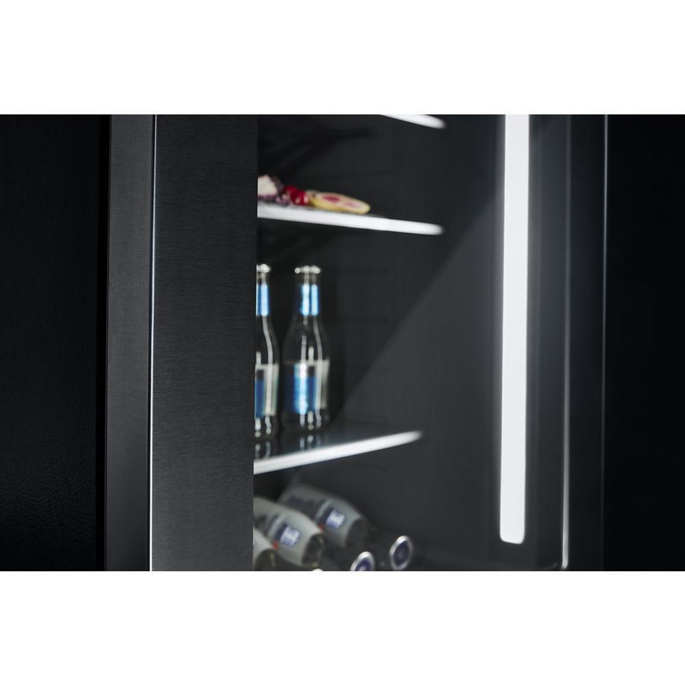 RISE™ 24" Under Counter Glass Door Refrigerator, Right Swing