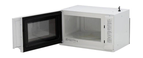 1.5 cu. ft. 1100W White Sharp Over-the-Counter Carousel Microwave Oven