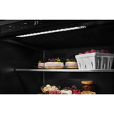 24" Undercounter Refrigerator with Glass Door and Shelves with Metallic Accentsand with PrintShield™ Finish