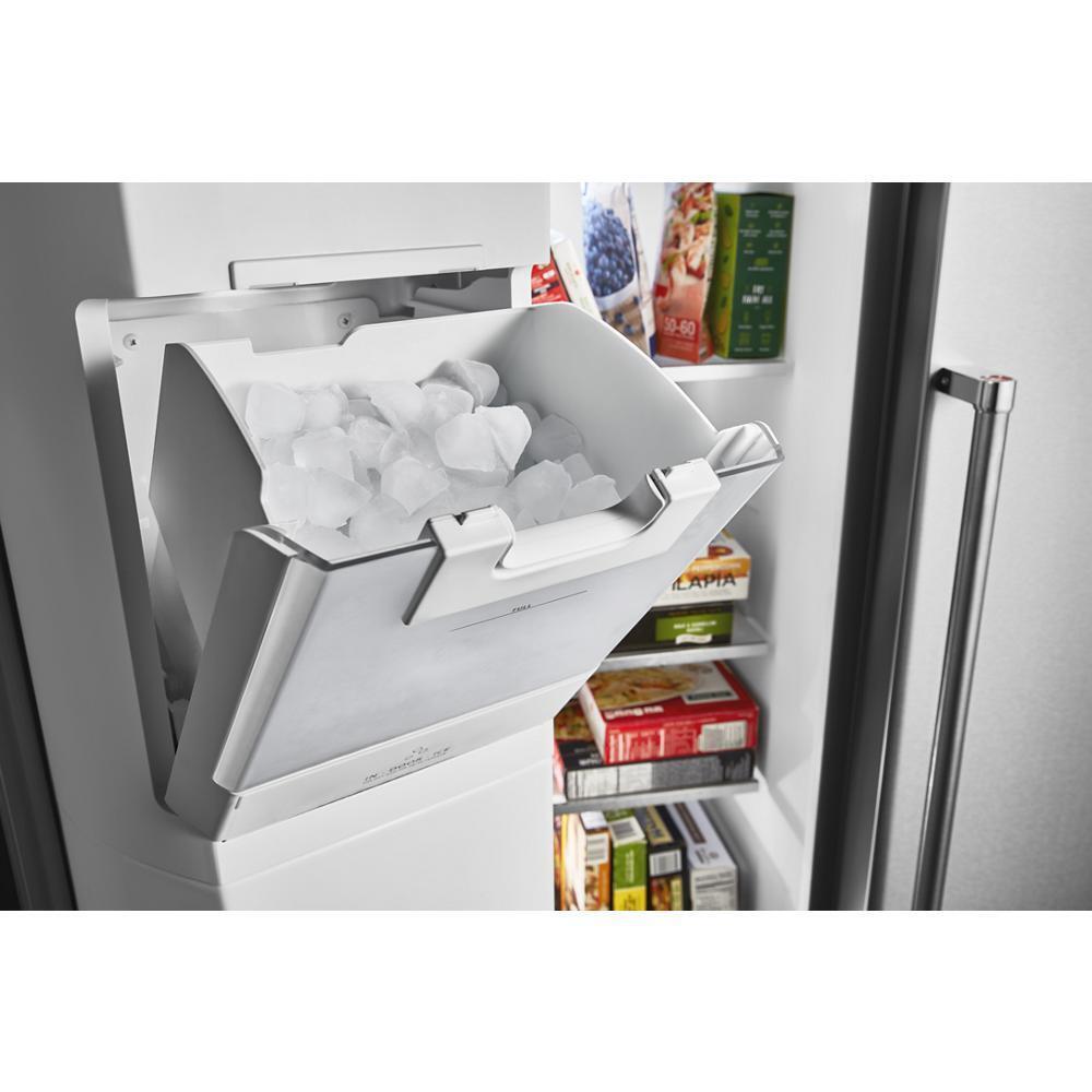 19.9 cu ft. Counter-Depth Side-by-Side Refrigerator with Exterior Ice and Water and PrintShield™ finish