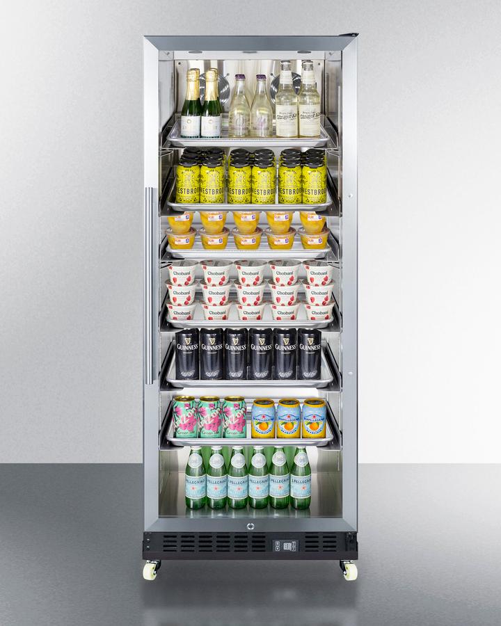 24" Wide Mini Reach-in Beverage Center With Dolly