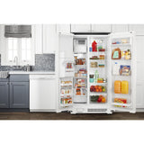 33-inch Side-by-Side Refrigerator with Dual Pad External Ice and Water Dispenser