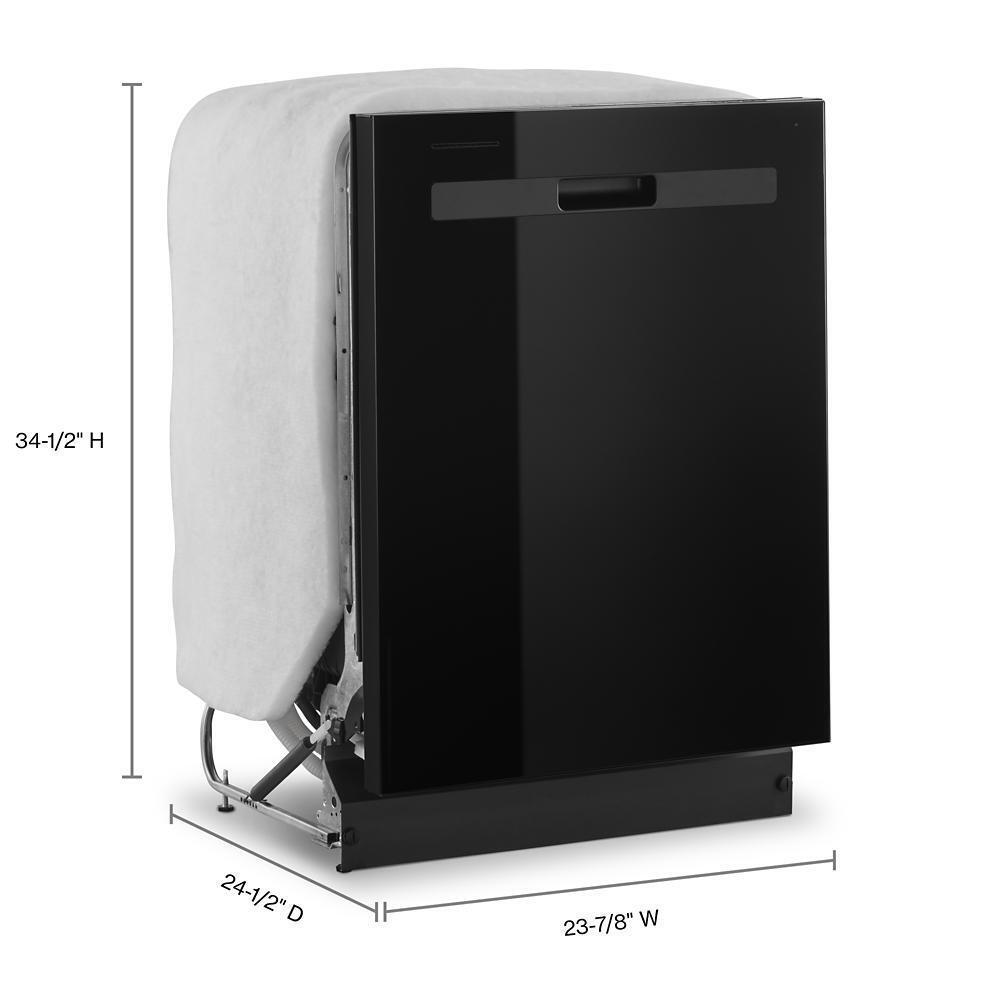 Quiet Dishwasher with Boost Cycle and Pocket Handle