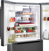 500 Series French Door Bottom Mount Refrigerator 36" Black Stainless Steel