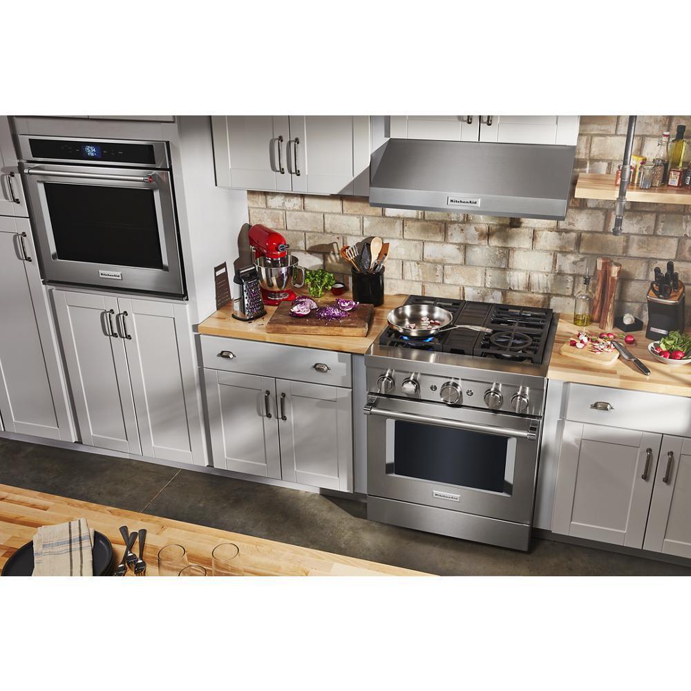 KitchenAid® 30'' Smart Commercial-Style Dual Fuel Range with 4 Burners