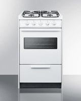 20" Wide Gas Range