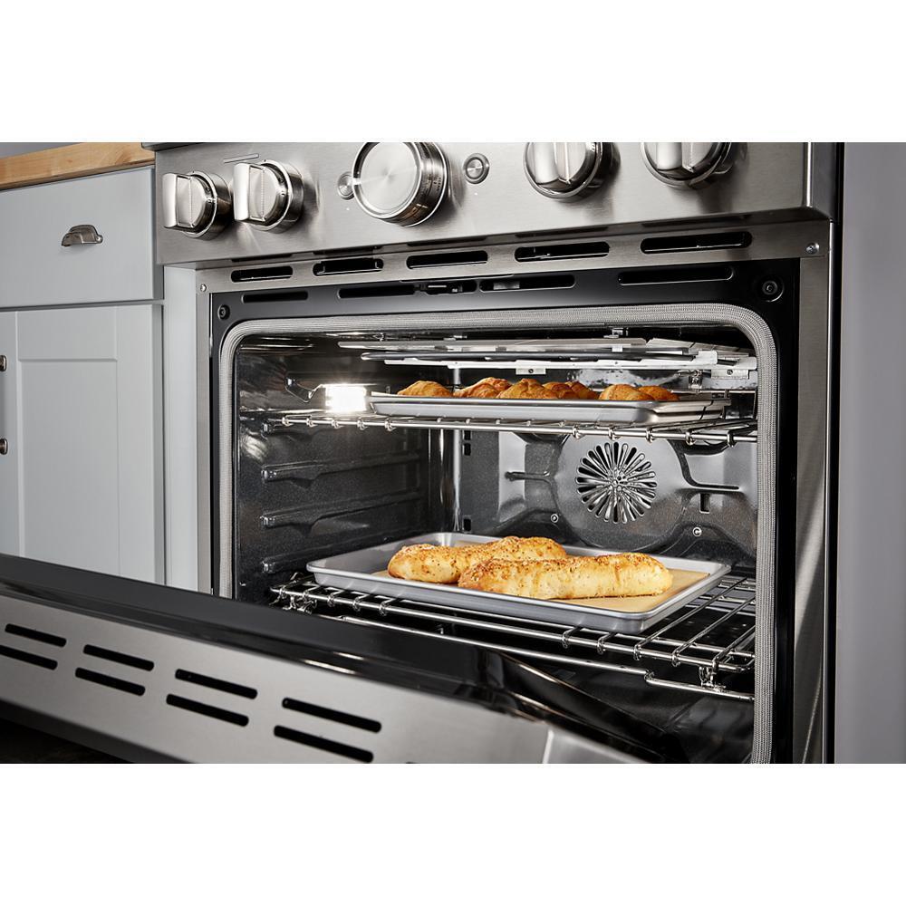 KitchenAid® 30'' Smart Commercial-Style Dual Fuel Range with 4 Burners