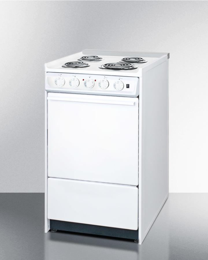 20" Wide Electric Coil Top Range