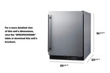 24" Wide Built-in All-freezer, ADA Compliant