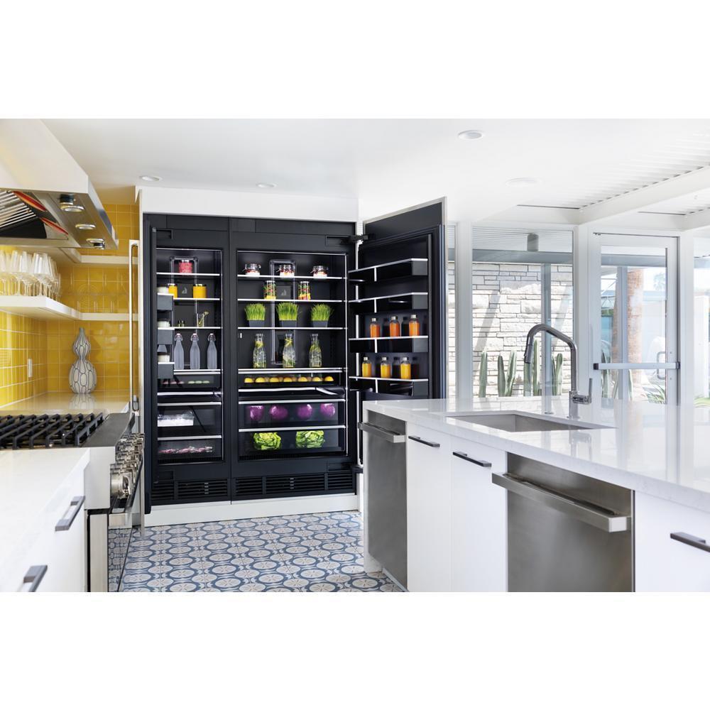 24" Built-In Column Freezer with NOIR™ Panel Kit, Left Swing