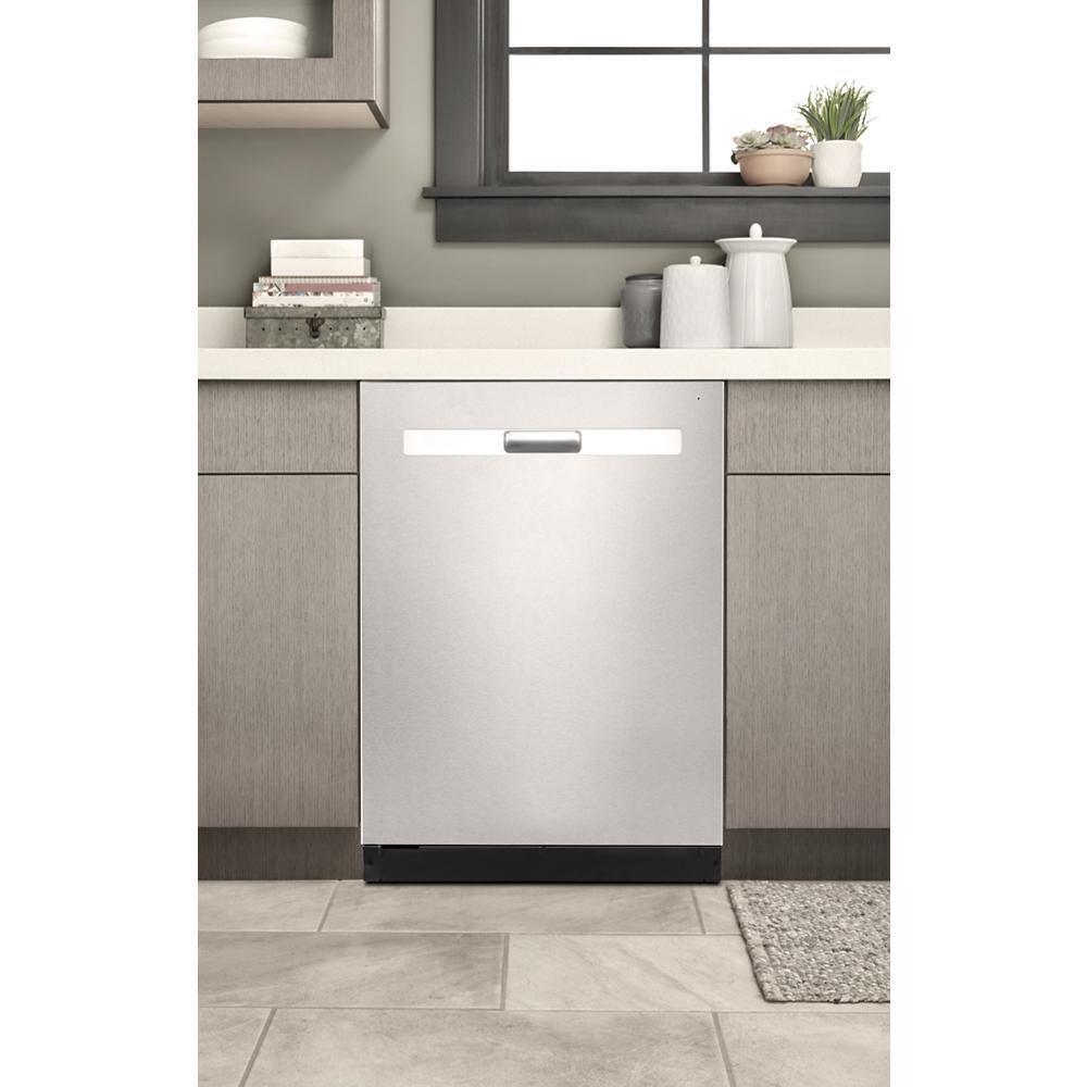 Quiet Dishwasher with 3rd Rack and Pocket Handle