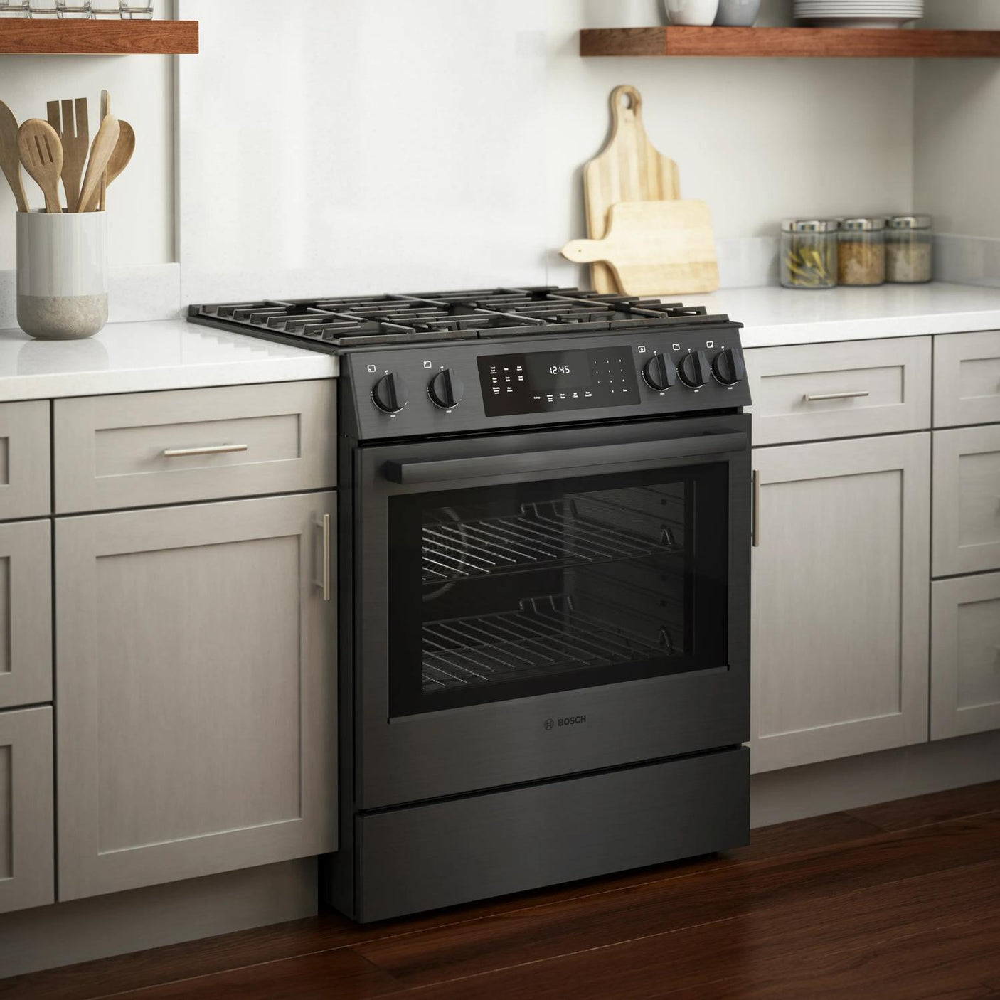 800 Series Gas Slide-in Range 30" Black