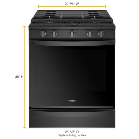 5.8 cu. ft. Smart Slide-in Gas Range with Air Fry, when Connected