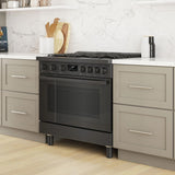 800 Series Gas Freestanding Range 36" Black Stainless Steel