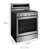 30-Inch 5-Burner Gas Convection Range