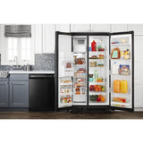 33-inch Side-by-Side Refrigerator with Dual Pad External Ice and Water Dispenser