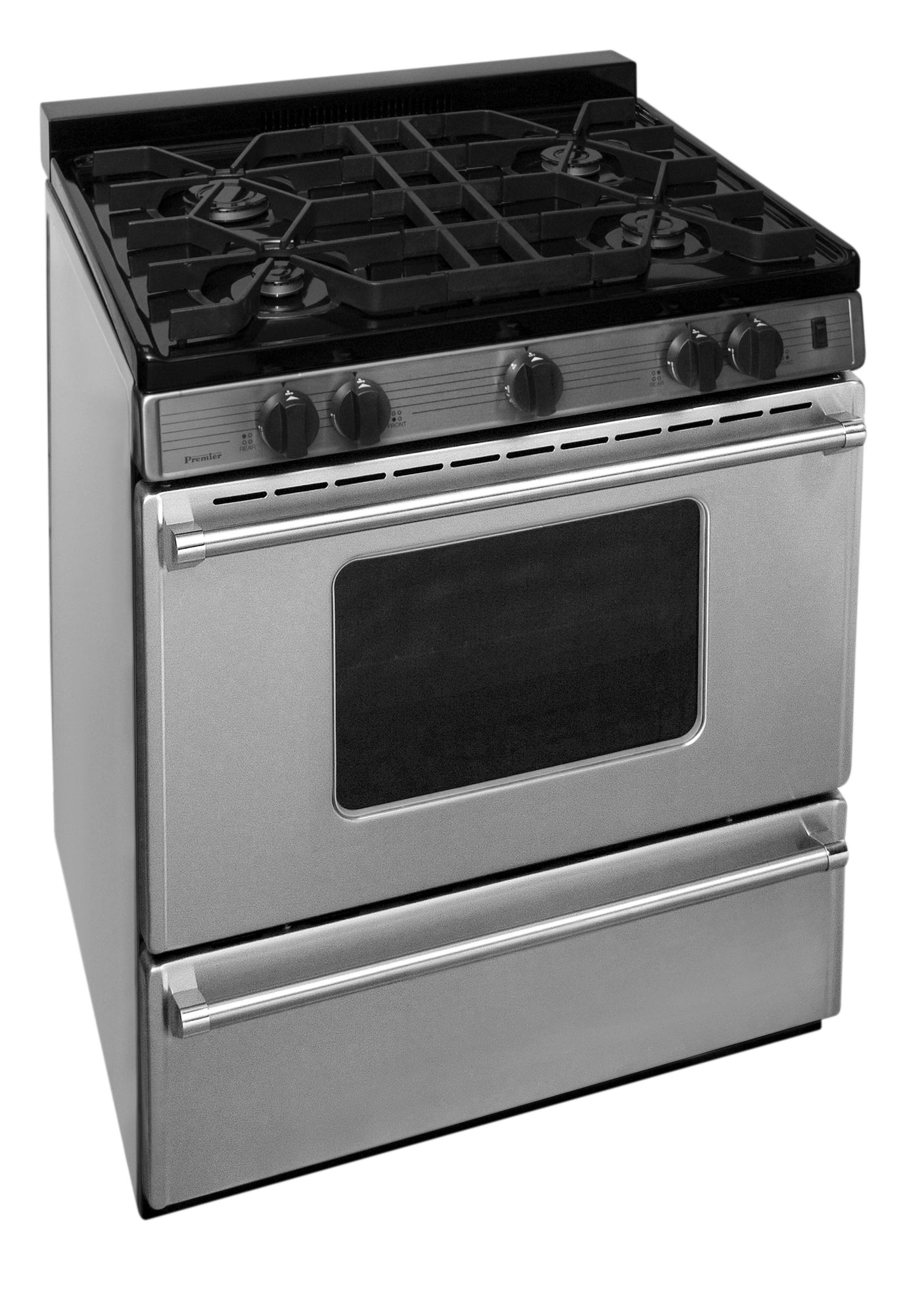 30 in. ProSeries Freestanding Battery Spark Sealed Burner Gas Range in Stainless Steel