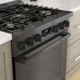 800 Series Gas Freestanding Range 30" Black Stainless Steel