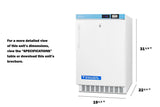 20" Wide Built-in Pharmacy All-freezer, ADA Compliant