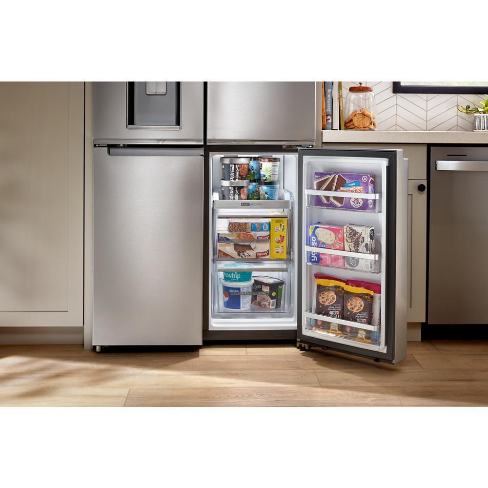 36-Inch Counter Depth 4 Door Refrigerator with Ice Maker in Door