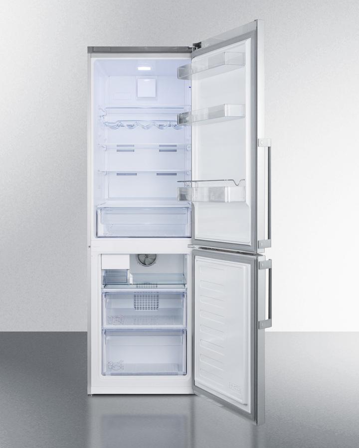 24" Wide Bottom Freezer Refrigerator With Icemaker