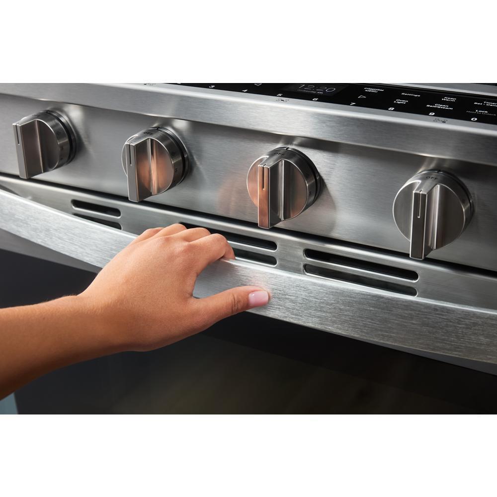 30-inch Smart Slide In Gas Range with Air Cooking Technology, No Preheat Air Fry, Steam/Self Clean and High Speed Preheat