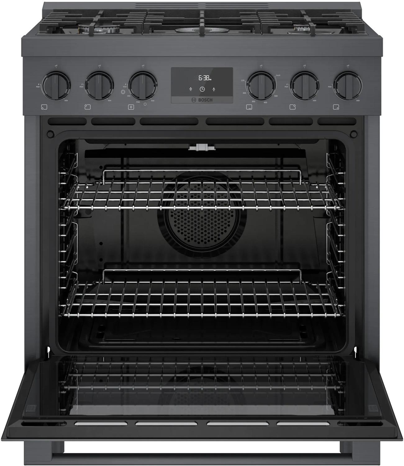 800 Series Gas Freestanding Range 30" Black Stainless Steel