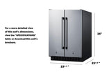 24" Wide Built-in Refrigerator-freezer