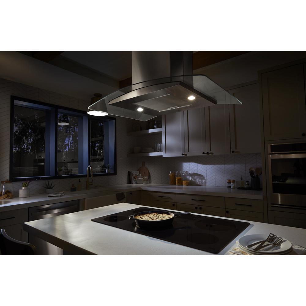 36" Curved Glass Island Mount Range Hood