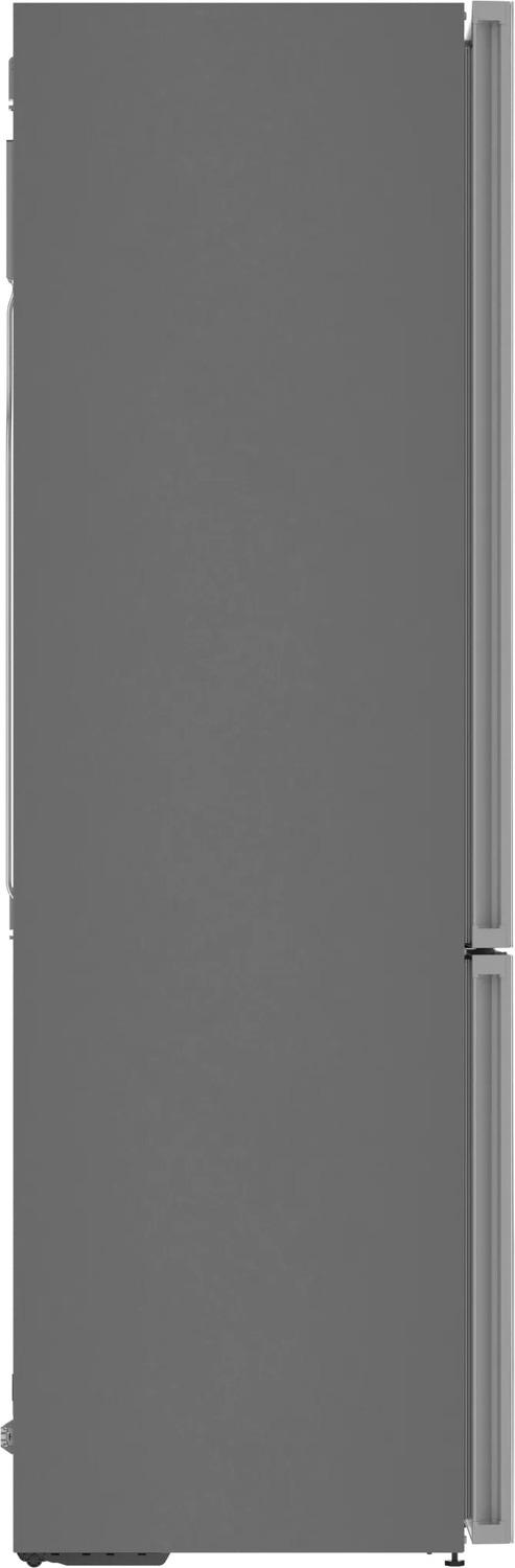 800 Series Free-standing fridge-freezer with freezer at bottom, glass door 24" White, Total No Frost