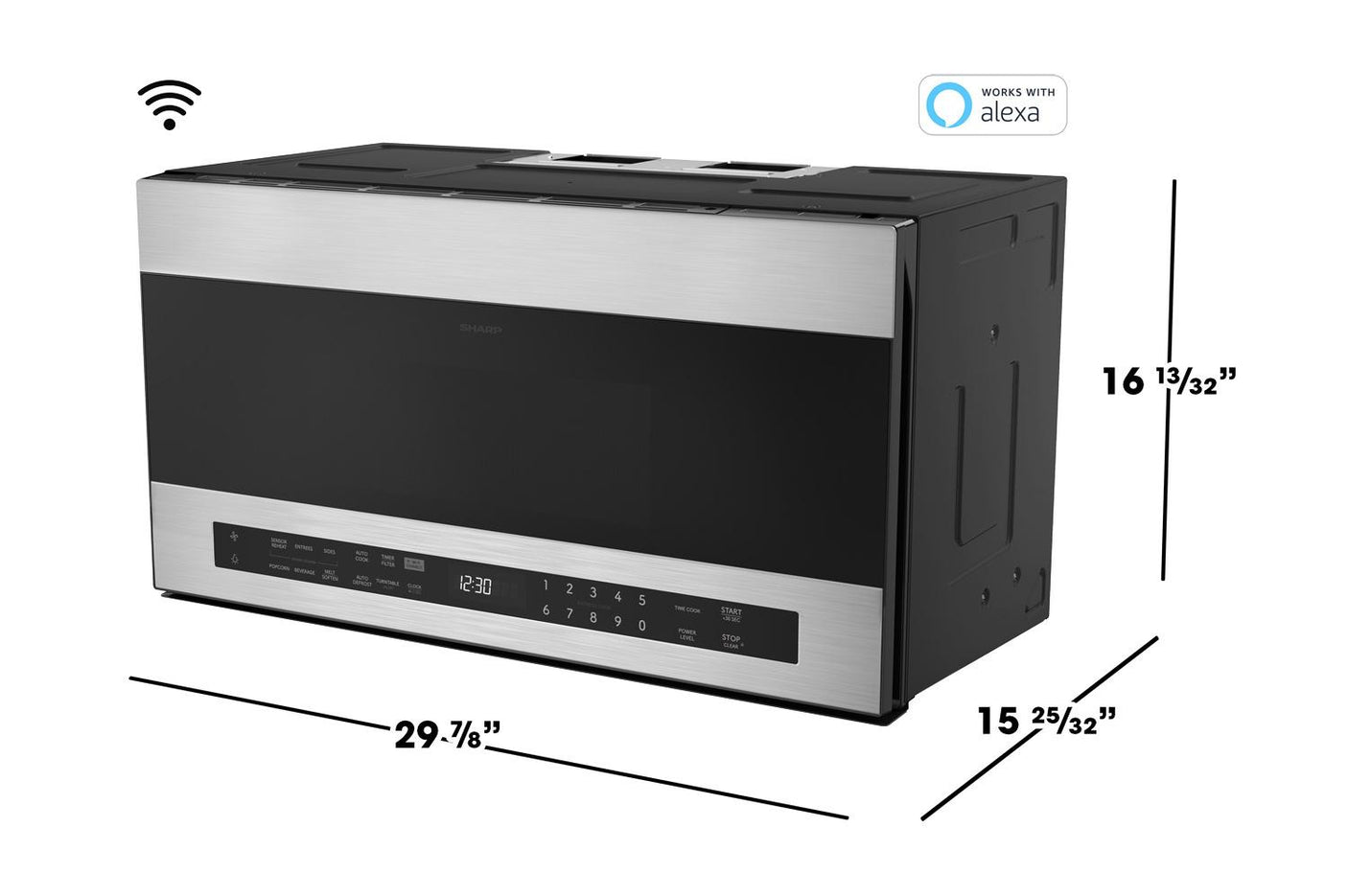 1.7 cu. ft. Smart Over-the-Range Microwave Oven