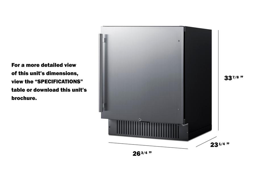 27" Wide Outdoor All-refrigerator