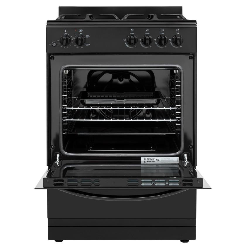 Element 2.4 Cu. Ft. 24 Gas Range - Black (EGR244MCCB)