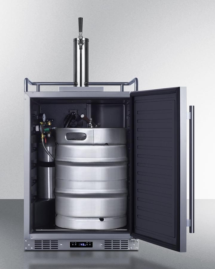 24" Wide Built-in Outdoor Beer Kegerator