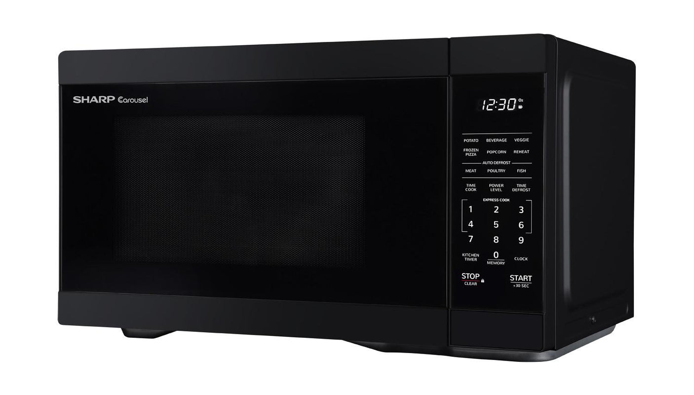 1.1 cu. ft. Black Countertop Microwave Oven