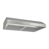 Broan® Glacier 36-Inch Convertible Under-Cabinet Range Hood, 375 Max Blower CFM, Stainless Steel