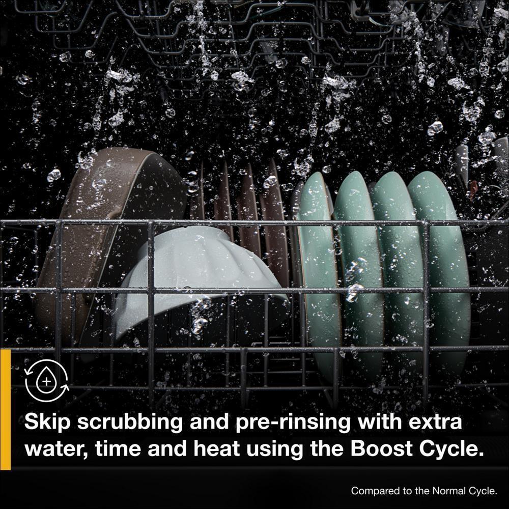 Quiet Dishwasher with Boost Cycle and Extended Soak Cycle