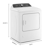 7.0 Cu. Ft. Top Load Gas Moisture Sensing Dryer with Steam