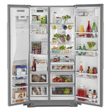 22.6 cu ft. Counter-Depth Side-by-Side Refrigerator with Exterior Ice and Water and PrintShield™ finish