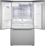 500 Series French Door Bottom Mount Refrigerator 36" Stainless steel (with anti-fingerprint)