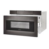 24 in. 1.2 cu. ft. 950W Sharp Black Stainless Steel Microwave Drawer Oven