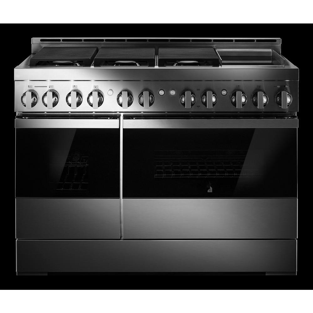 48" NOIR™ Gas Professional-Style Range with Chrome-Infused Griddle