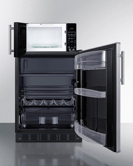 Microwave/refrigerator-freezer Combination With Allocator