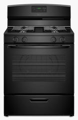 30-inch Gas Range with Easy Touch Electronic Controls - Black