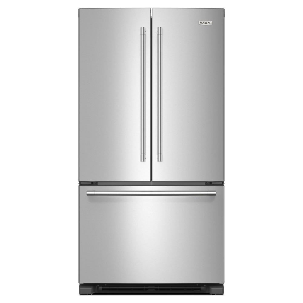 Maytag® 36 Inch Wide French Door Bottom Mount Refrigerator with Max Cool Setting - 25 Cu. Ft.