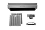 Hauslane Chef 30-in Convertible Stainless Steel Undercabinet Range Hood