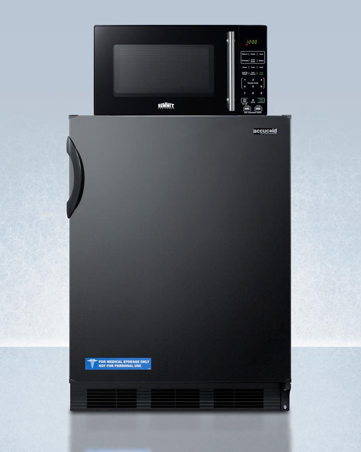 Microwave/refrigerator-freezer Combination With Allocator