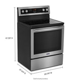 30-Inch Wide Electric Range With True Convection And Power Preheat - 6.4 Cu. Ft.