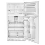 33-Inch Wide Top Freezer Refrigerator with PowerCold® Feature- 21 Cu. Ft.