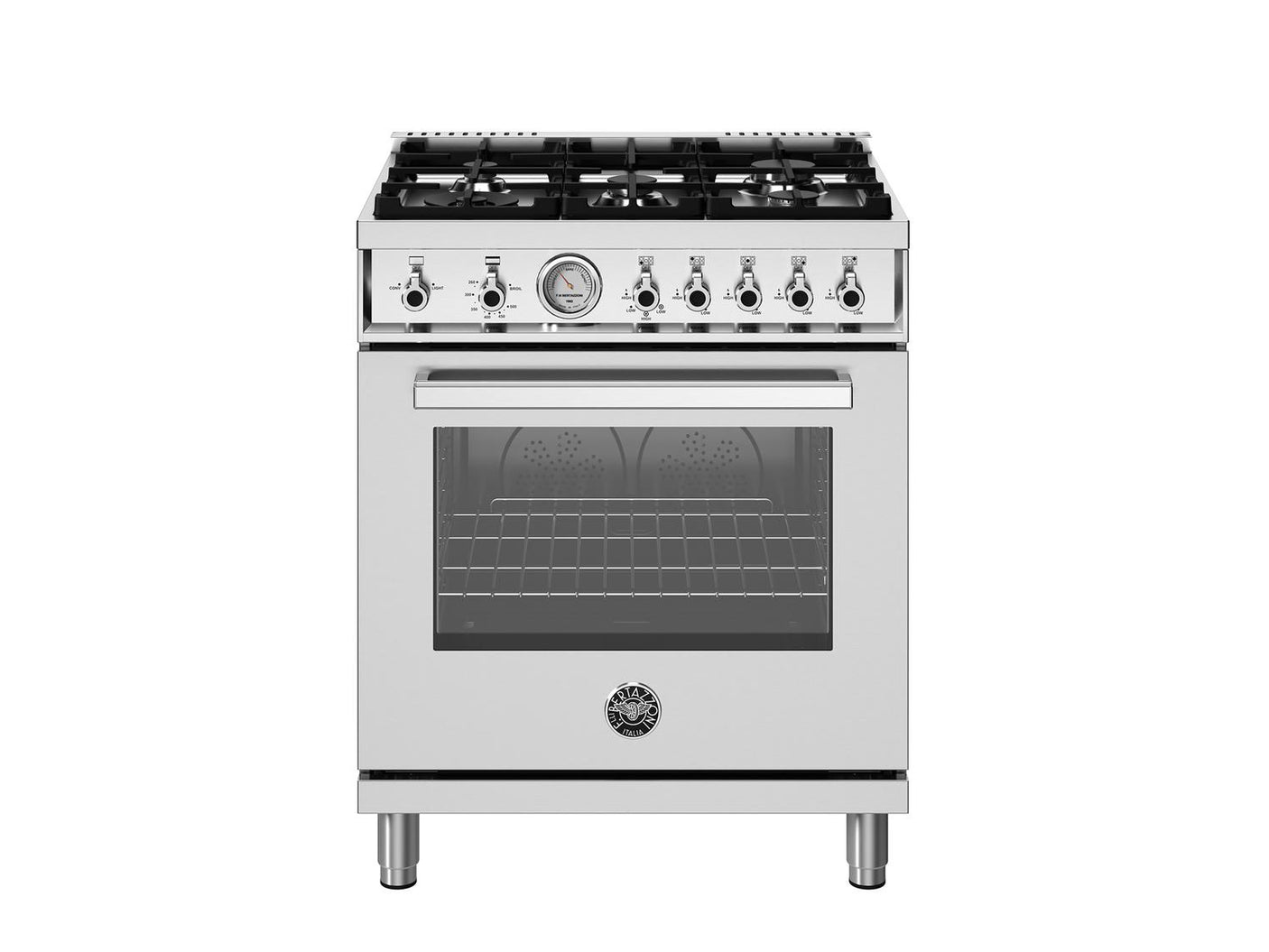 30 inch All Gas Range, 5 Burners Stainless Steel